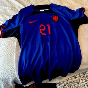 F. DE JONG Netherlands  National Team Nike 2022/23 Away Breathe Stadium Rep